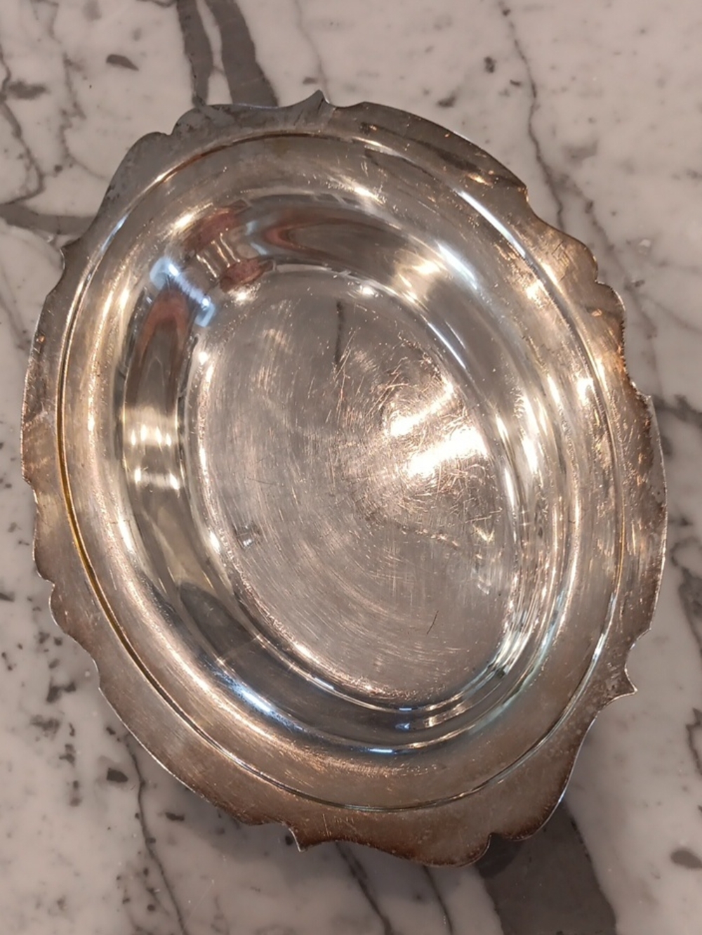 Vintage Newport Silverplate Oval Decorative Bowl
